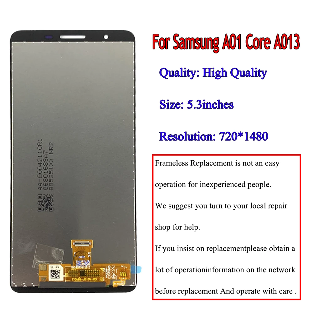 Touch Screen Replacement Samsung A01 Core 3/5/10PCS High Quality