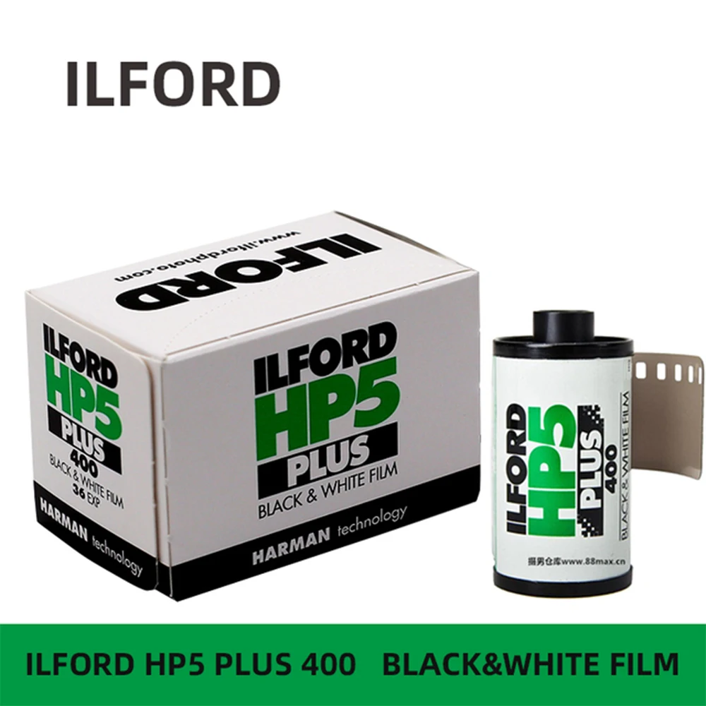 Filme Fotográfico em Preto e Branco Mídia para Impressão Original do Reino Unido Novo 15 Rolos Hp5 Plus 400 Ilford 135