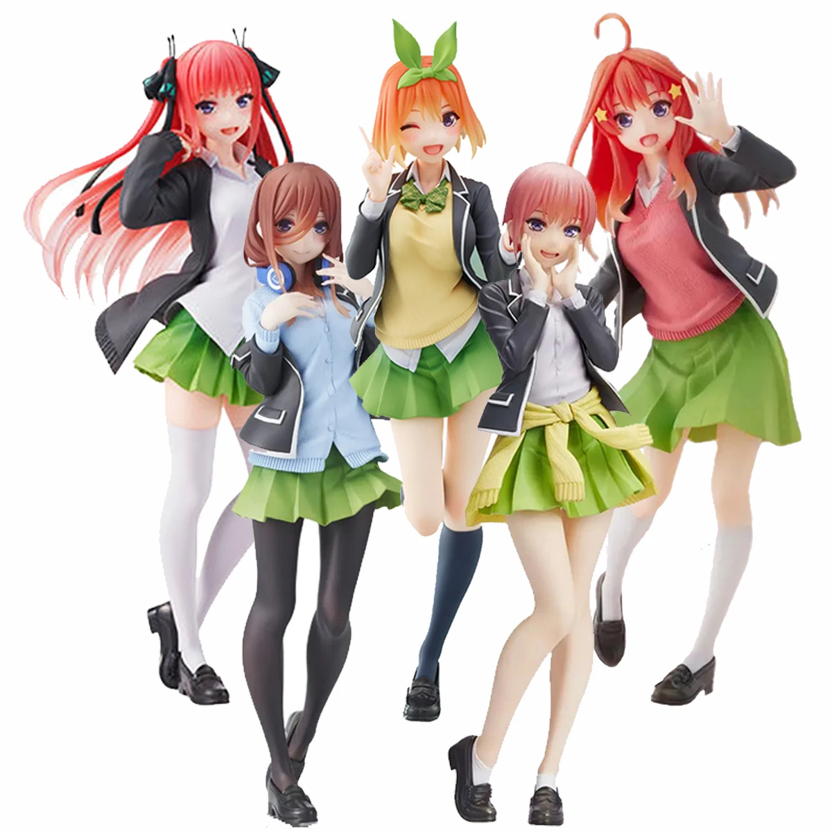 Anime Action Figure Model Toys, New Nakano Ichika, Nino, Miku, Yotsuba,  Itsuki, Pijama, Os Quíntuplos Quintessential - AliExpress