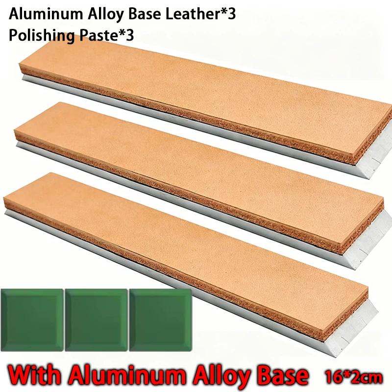 Premium Leather Polishing Paste & Knife Sharpening System