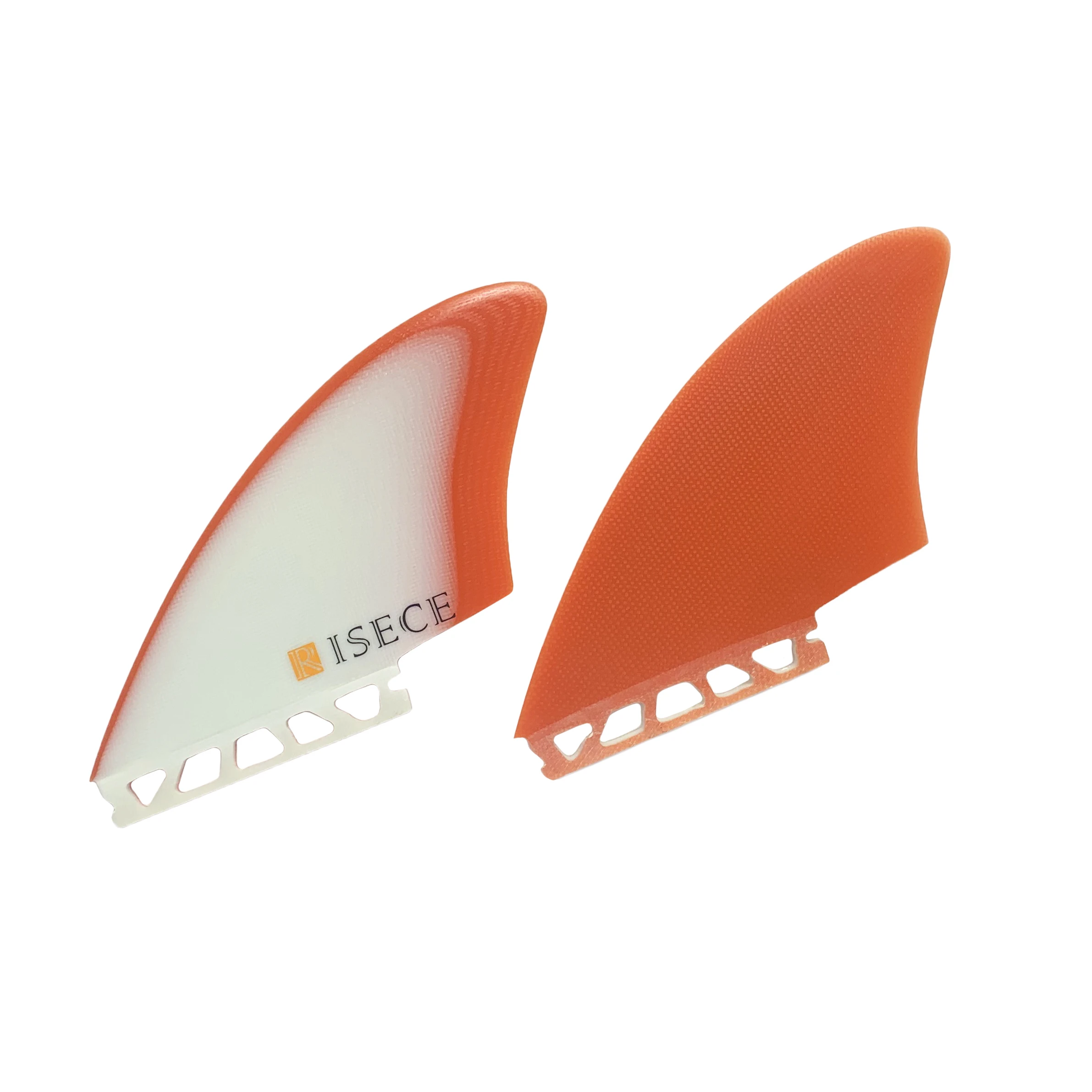 RISECE FCS 2 GFK Fiberglass Surfboard Twin Fins Single Tab Surfboard Keel Fins