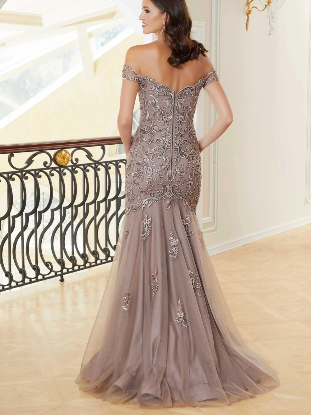 Graceful Off The Shoulder Mother Of The Bride Dress For Wedding Appliques Prom Dresses Mermaid Long Evening Gown mother bride dresses