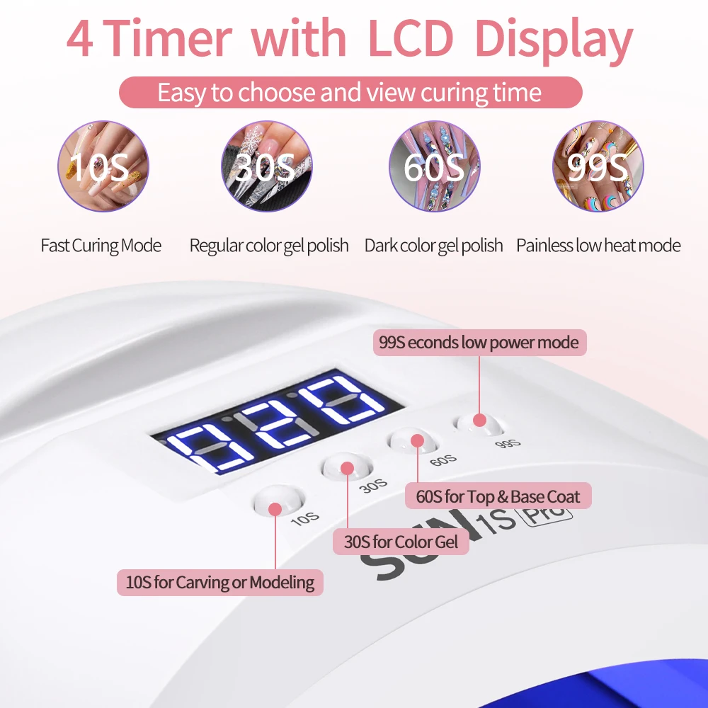 전문 네일 드라이어 젤 폴리쉬 건조 램프 30LED 네일 큐어링 램프 네일 아트 광선요법 기계 도구 살롱 장비