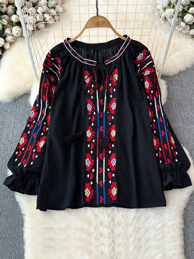 【deres】blooming embroidery blouse deres】blooming embroidery blouse