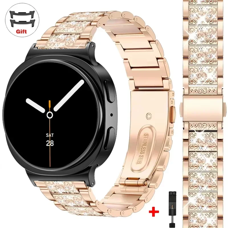 Elegant Diamond Strap - Premium Stainless Steel Bling Band