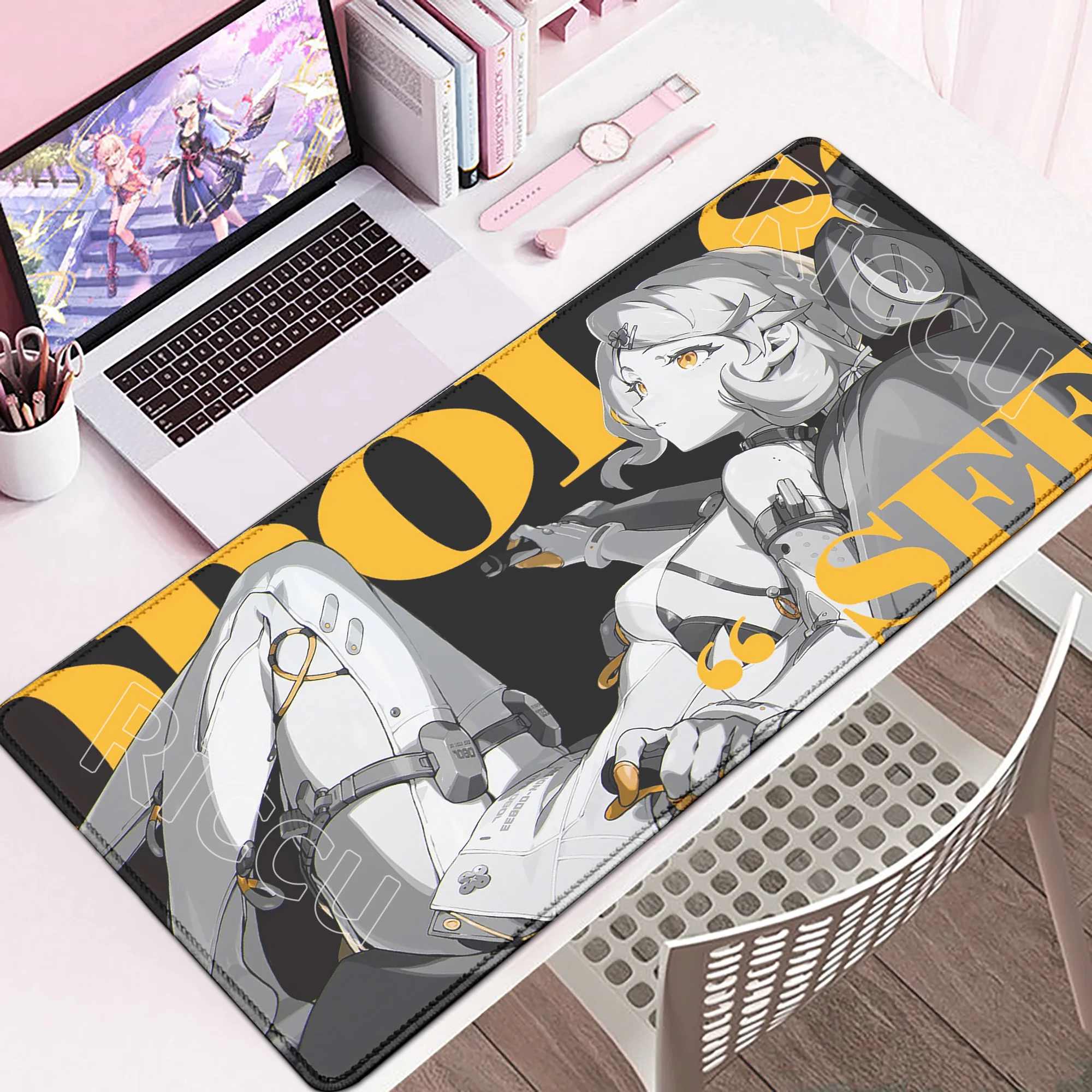 Neues ZZZ süßes Samen-Mauspad Alice Ju Fufu Mauspad ZZZERO Schreibtischunterlage Zenless Zone Zero Tastaturmatte Anime Girl Pc Game Zubehör
