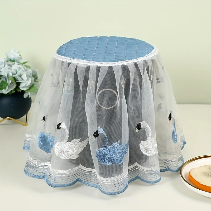 Microwave Dust Cover Kitchen Dust Cover 1pc Air Fryer Dust Cover Electric Rice Pot Dust Cover Lace Fabric CoverSuitable For Laundry Kitchen Appliances