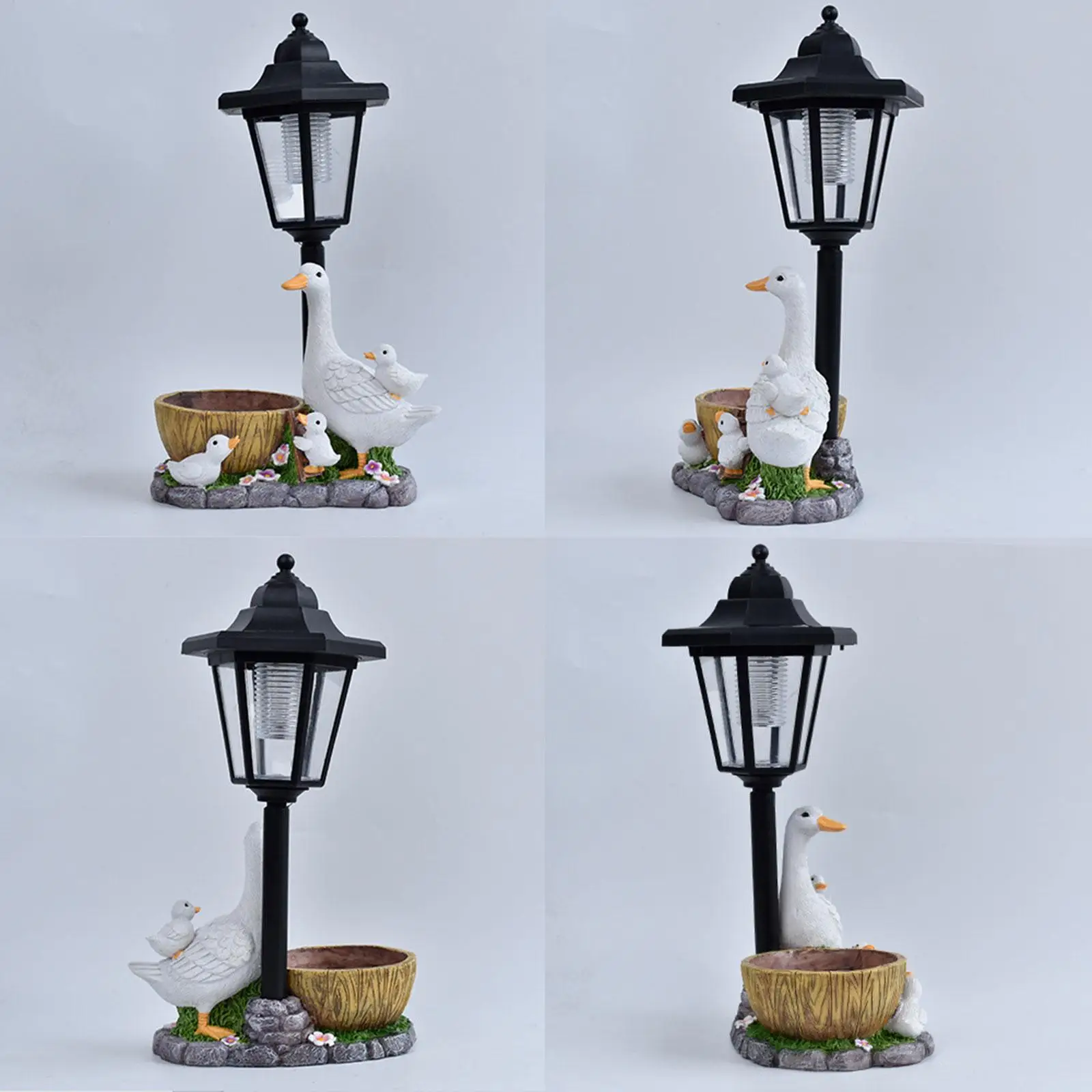 Garden Statue with Solar Lights Figurine Stylish Gift Crafts Flower Pot Resin Sculpture for Outside Yard Patio,Lawn Courtyard Garden Statue with Solar Lights Figurine Stylish Gift Crafts Flower Pot Resin Sculpture for Outside Yard Patio,Lawn Courtyard