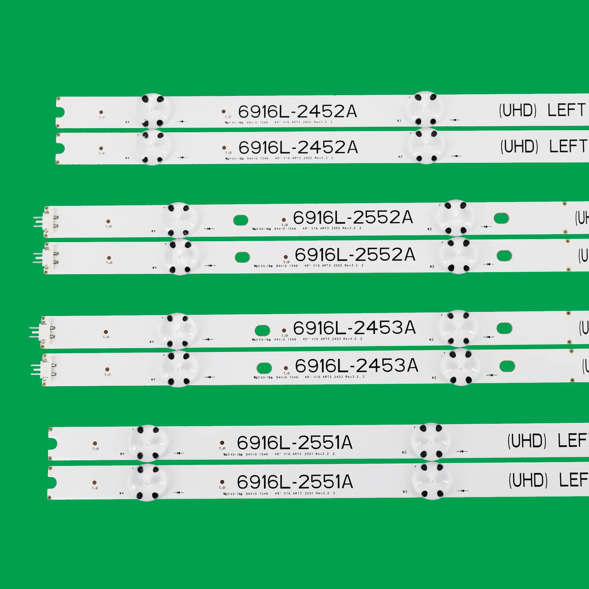 LED 49UH676V 49UH656V 49UH6500 49UH661V 49UH668V 6916L-2452A 6916L-2453A 6916L-2551A 6916L-2552A LC490DGG FJ M6 M5 6916L-2712A led light