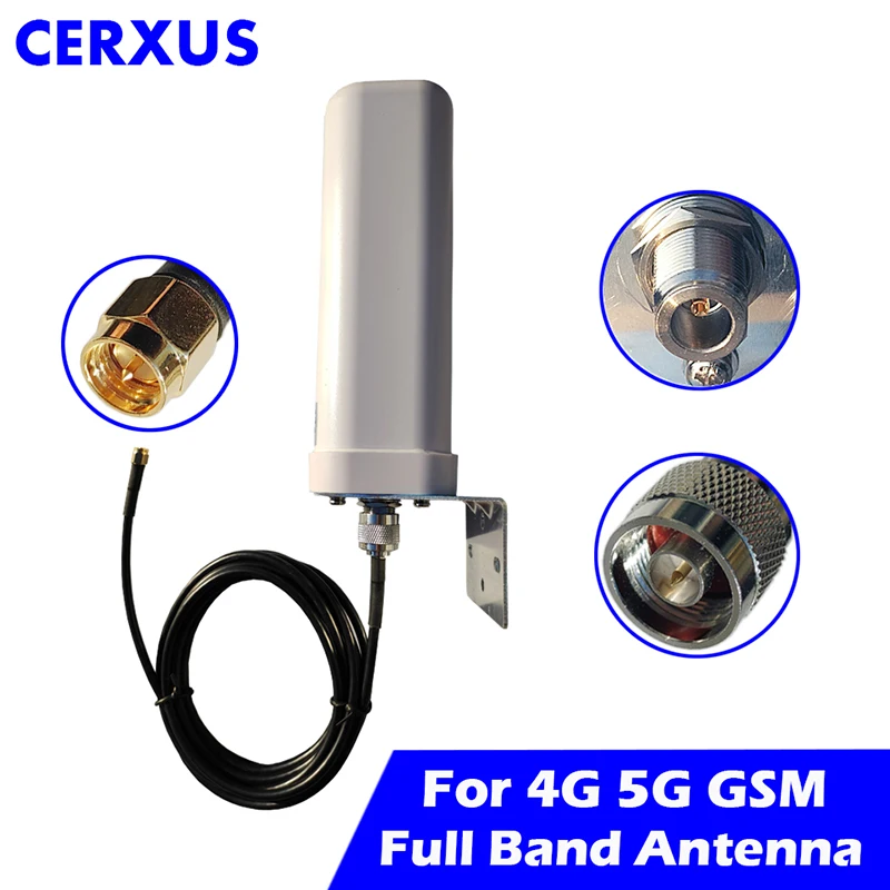 Antena exterior 5G 4G, banda completa omnidireccional para Router ...