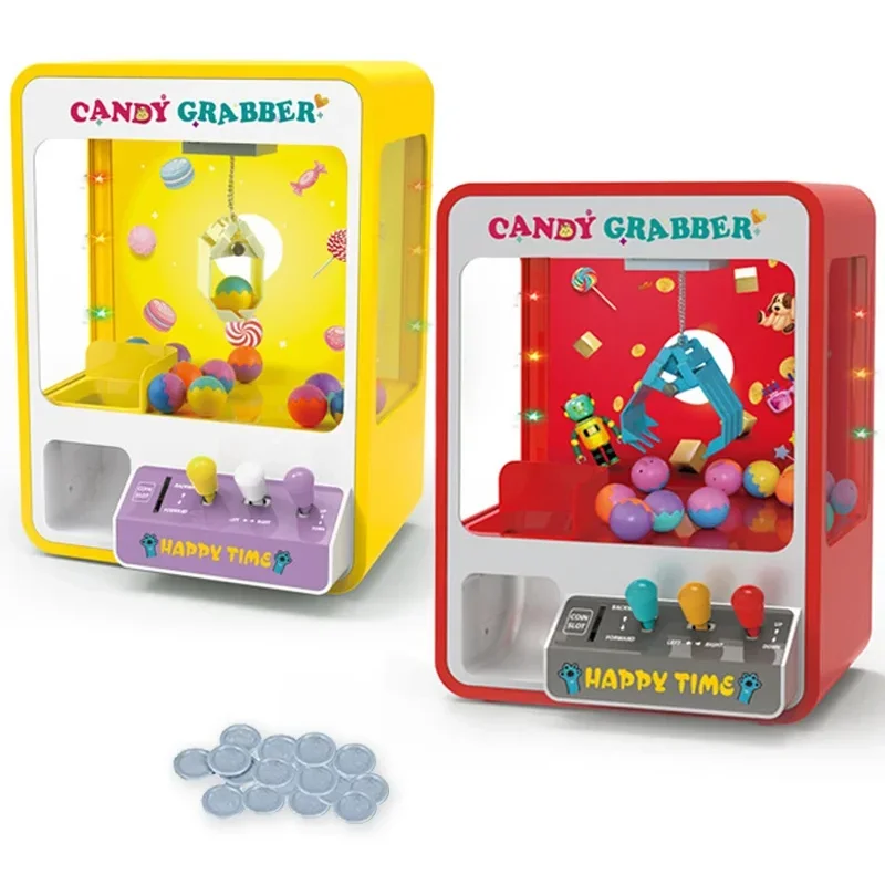 Kids Claw Machine Toys Arcade Games Wire Drawing Grasping Crane Doll Capsule Machine Candy Grabber Prize Dispenser Vending Toys