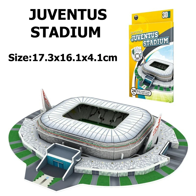 3D Paper Puzzle Football Stadium Desktop Ornament Souvenir
