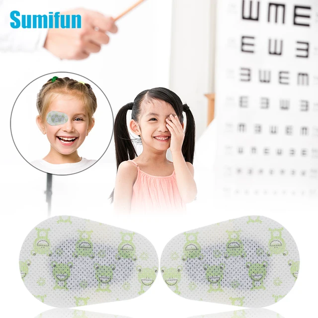 2/8Pcs Kids Amblyopia Eye Patches Herbal Strabismus Training Good Vision Plaster Eyesight Improvement Eye Care Chinese Medicine