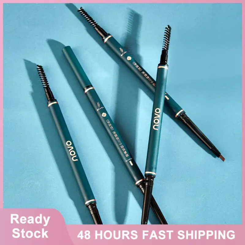 

4 Colors Eyebrow Pencil Natural Long Lasting Not Blooming Double Ended Waterproof No Fading Eyebrow Pen Makeup For Women