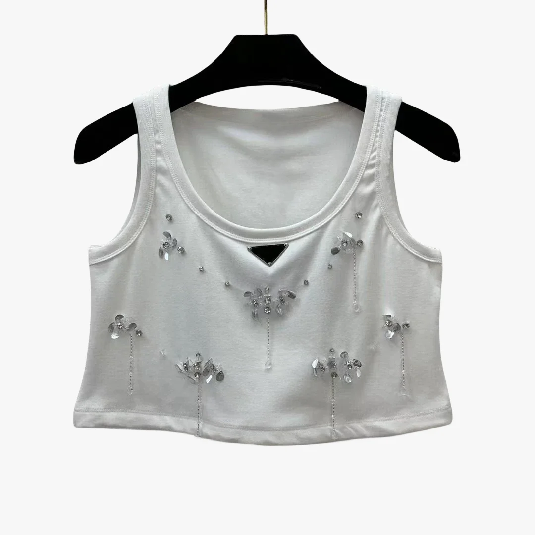 

2024 Spring/Summer New Fashion Slim Short Tank Top