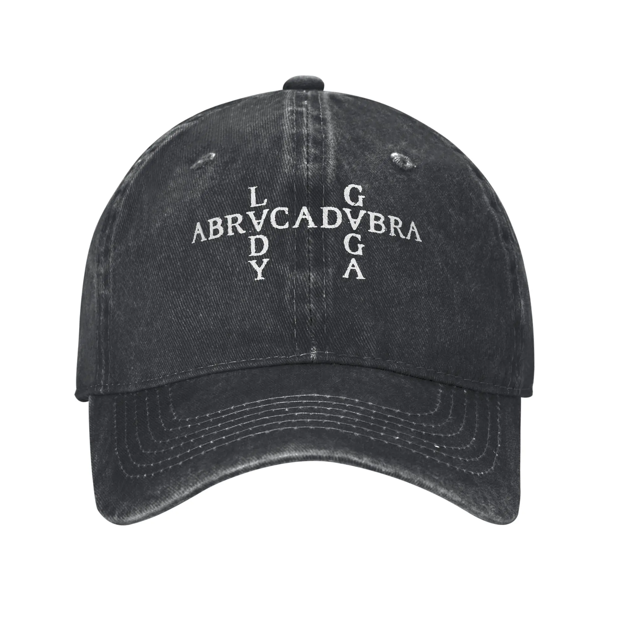 Lady Gaga Abracadabra Mayhem Baseballkappen im Unisex-Stil, Distressed-Denim-Hüte, Retro-Kappe für Outdoor-Laufen, Golf, Snapback-Kappe