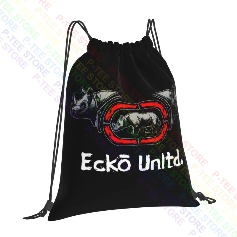 Ecko-Rhino Drawstring Sacos, Gym Bag, Art Print Gymnast Bag - Main Image