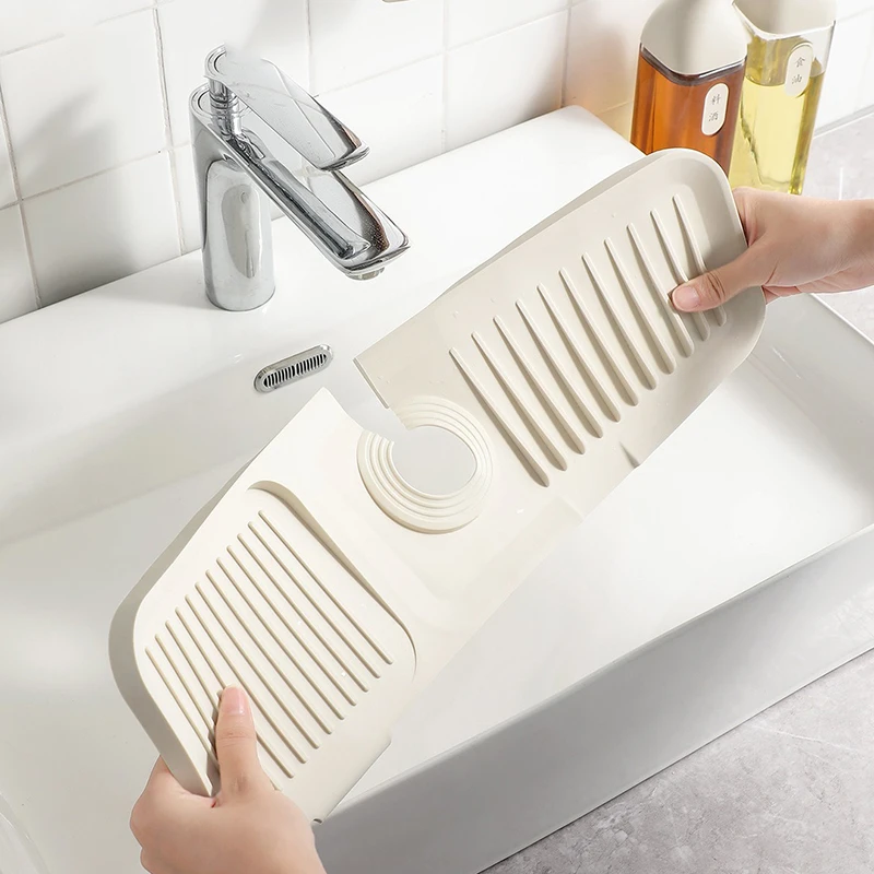 Almohadilla de silicona para salpicaduras de grifo de fregadero de cocina, Protector de salpicaduras para encimera, almo