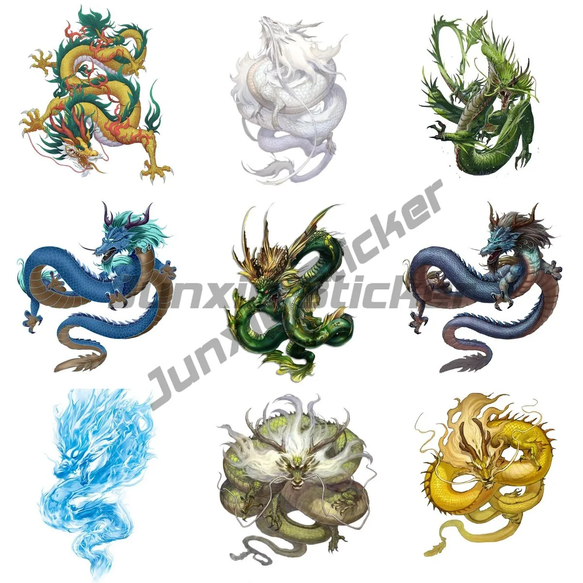 Cartoon Anime Dragon Car Stickers Wall Window Valigia Laptop Mirror Scooter Moto Window Trunk Parabrezza Jdm Decalcomania Adesivi Per Auto