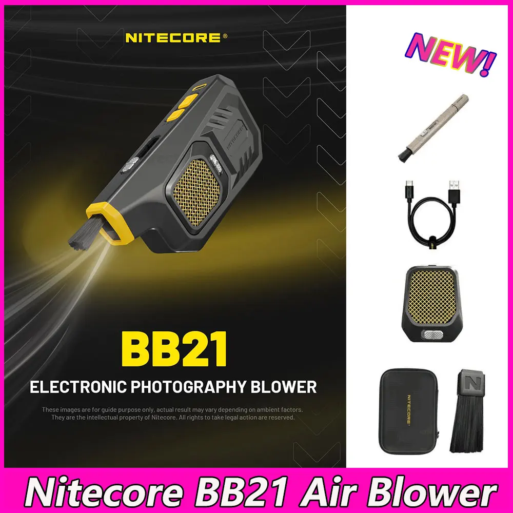 

Электронный нагнетатель Nitecore BB21 для детской фотосъемки, многофункциональный легкий, максимальный 33,6 Вт, 80 км/ч