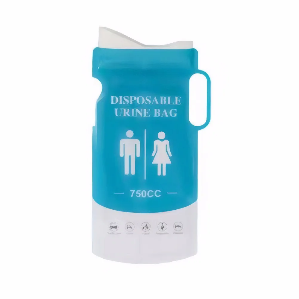4-40PCS 750ml 야외 응급 소변 가방 일회용 여행 모바일 화장실 휴대용 소변기 가방 여성 남성용 구토 가방