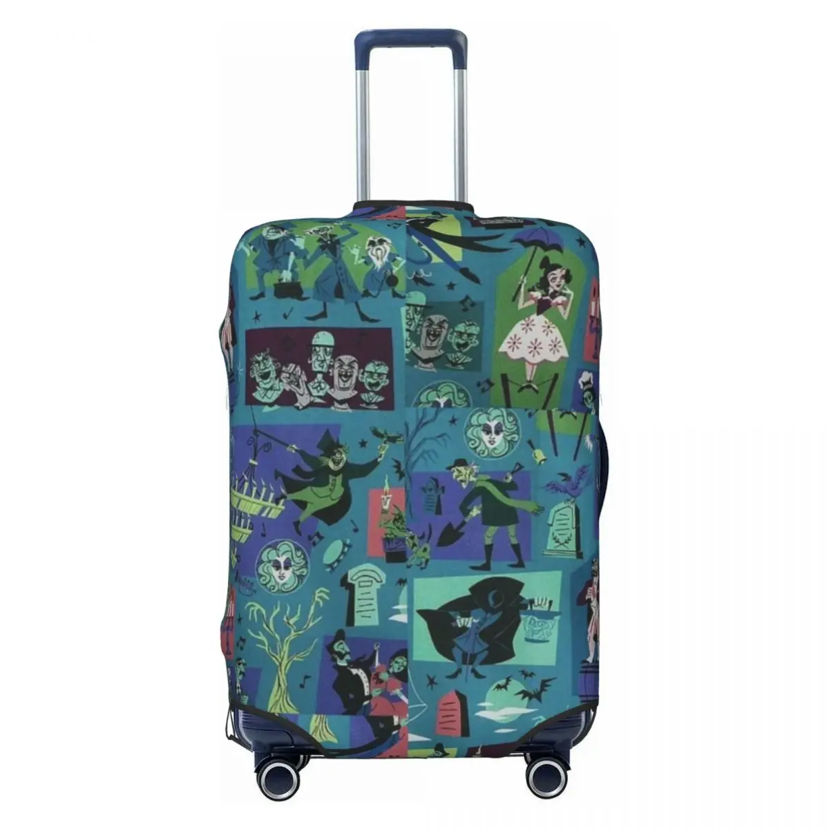 

Custom Halloween Haunted Mansion Haunted House Madame Luggage Cover Fashion Suitcase Protector Covers Suit For 18-32 inch