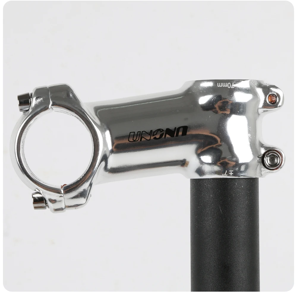 UNO Poliert Silber Fahrrad Stem UNO 7 17 35 Grad Aluminium Legierung Berg MTB Zubehör Bike Lenker Vorbauten 28.6*31,8mm – Detail 8