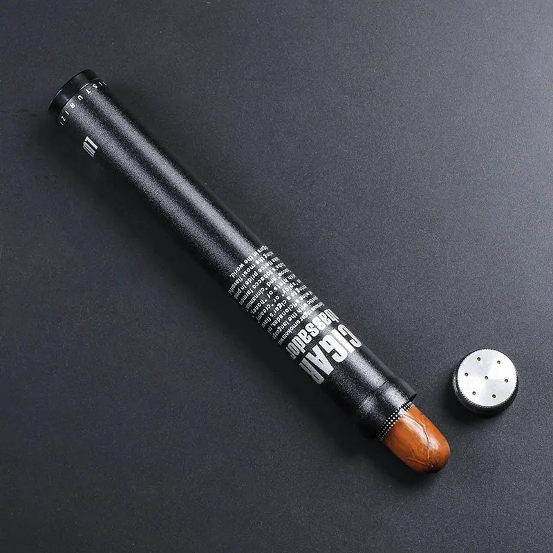

Portable Single Pack Cigar Moisturizing Tube Travel Cigar Box Smoking Accessories