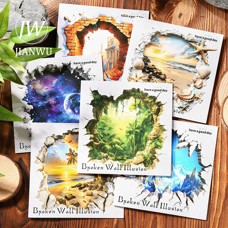 邦楽 ILLUSION - BROKEN WALL JIANWU Broken Wall Illusion Series Vintage Wall Hole Material