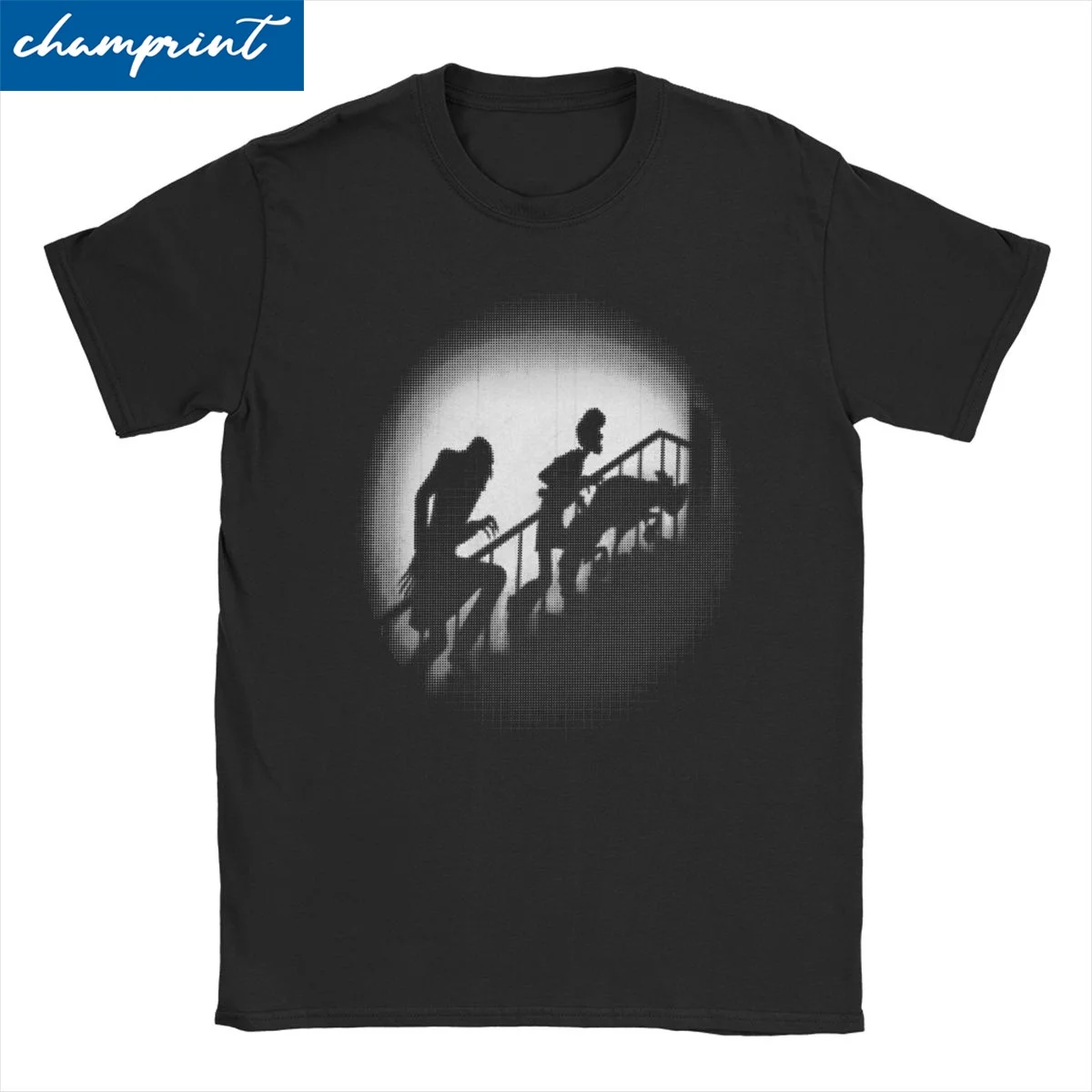 

Мужские и женские футболки Nosferatu The Mystery Hunter Humor, футболка из чистого хлопка, ужасные футболки, футболки с круглым вырезом, женская одежда