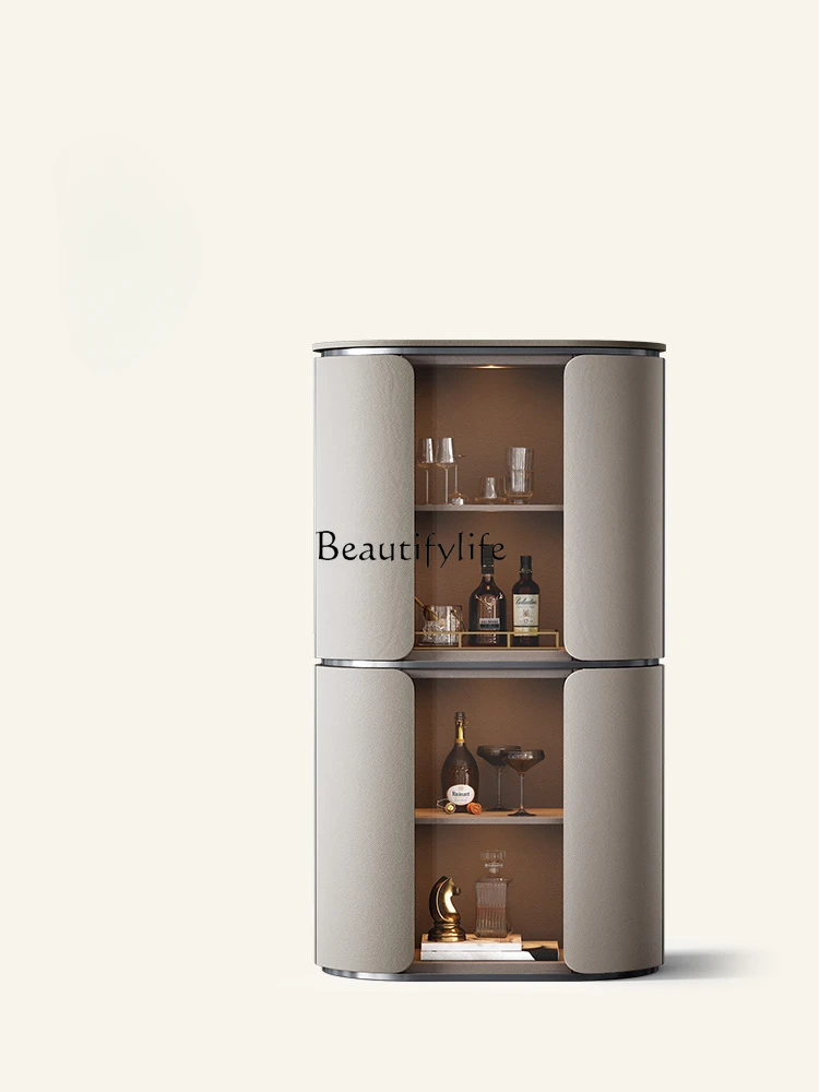 

Italian-Style Light Luxury Display Cabinet Villa Living Room Home High-End Custom Wall Wine Cabinet