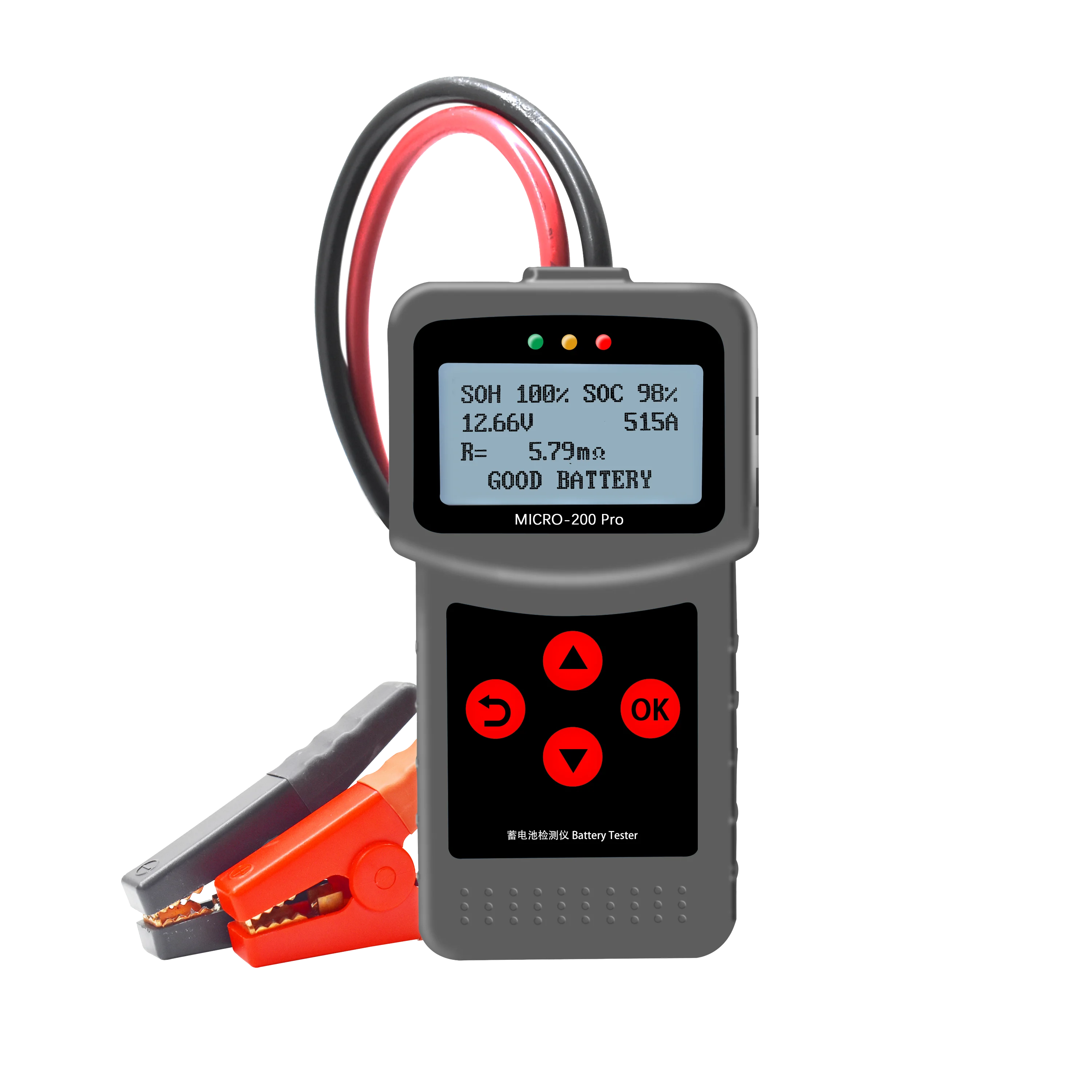 

Digital MICRO-200 Pro 12v car motorcycle battery test 12v 24v battery system tester