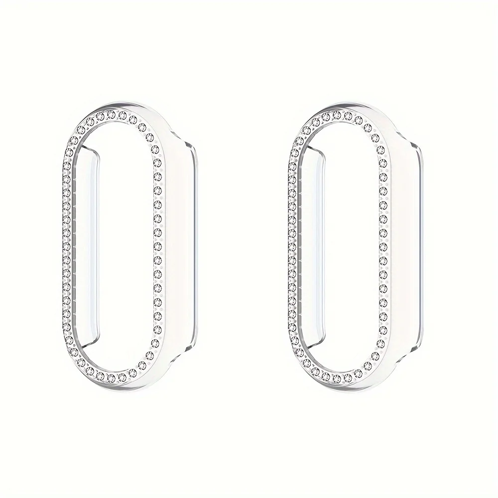 Set of 2 Crystal Rhinestone Bling Protective Frames