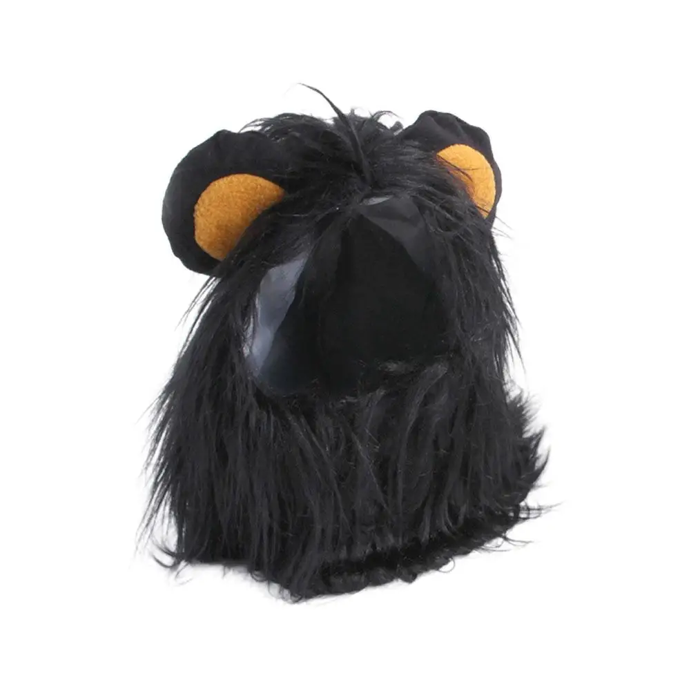 Cute Lion Mane Cat Wig Hat Pet Clothing Paired With Costumes Pet Parties Interesting Fancy Dog Role-playing Clothing G6J6