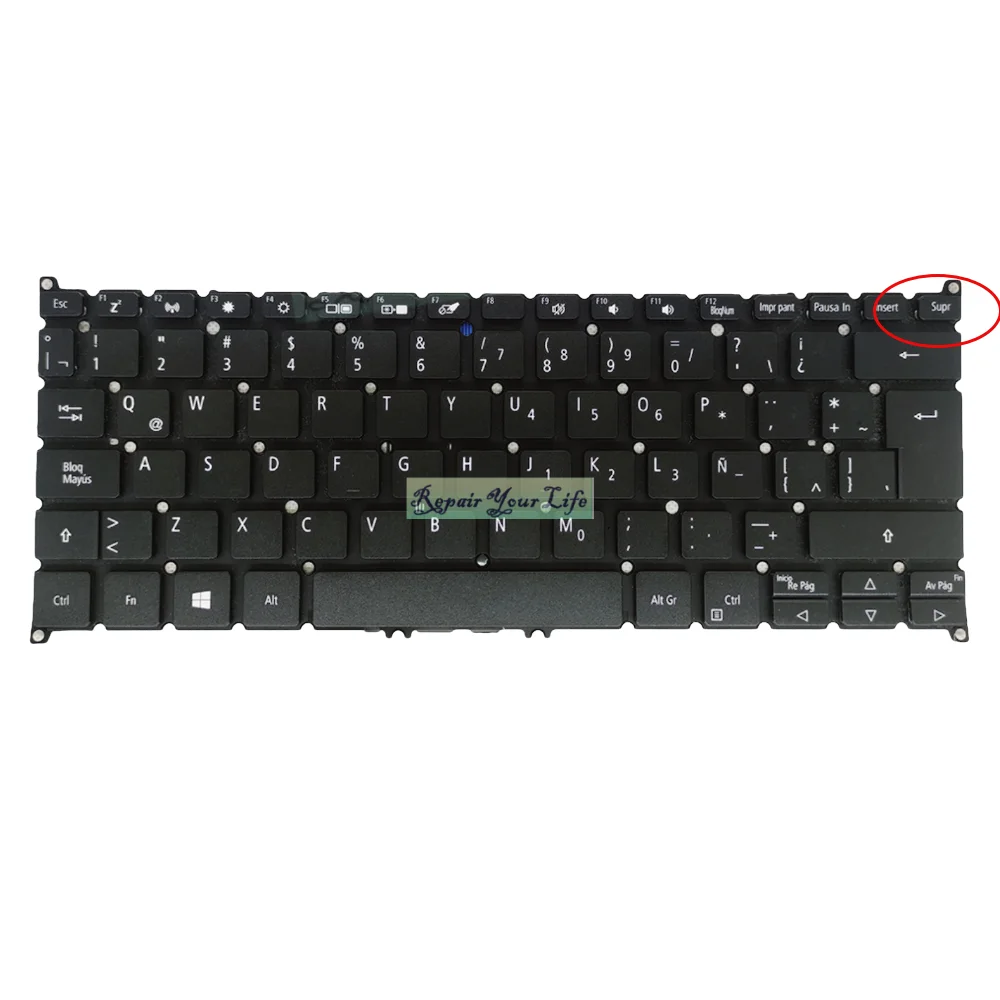 Teclado para Acer Swift Sf31456 54 54g Sf31441 N17w2 Aspire A514-52 N19h2 Sv3t Sv03t-a80b Pt-br uk Francês Latim Espanhol - Imagem 4