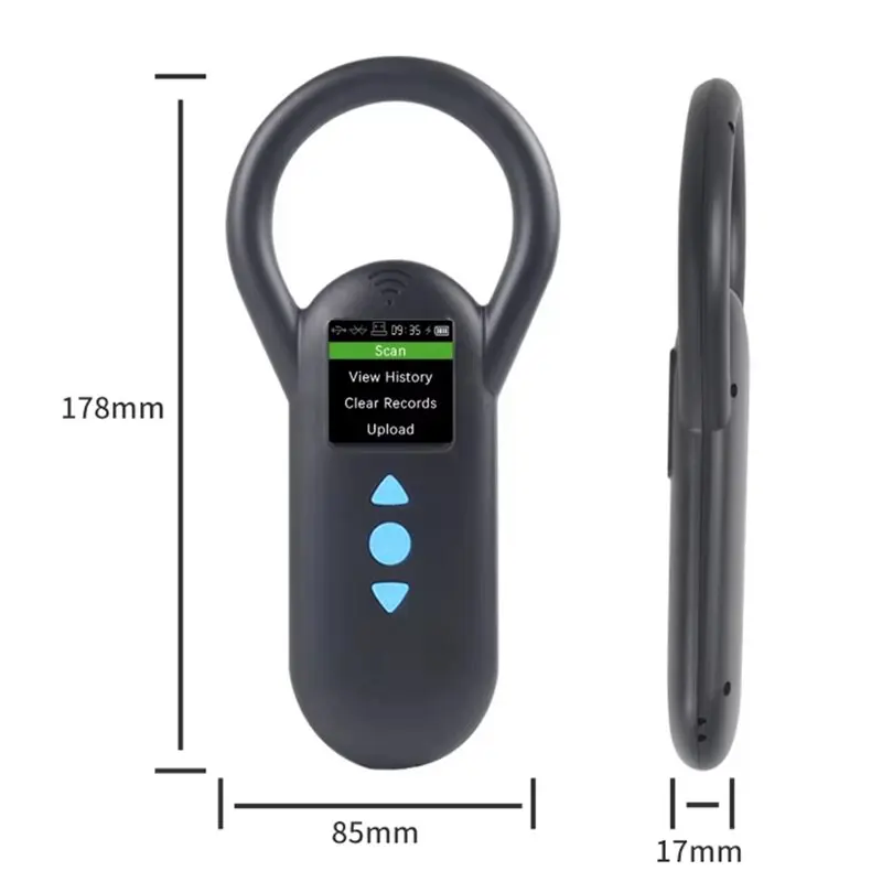 M09K USB/블루투스 RFID 리더 134.2Khz 125Khz 고양이 개용 동물 마이크로칩 스캐너 유리 칩 식별 태그 FDX-B B