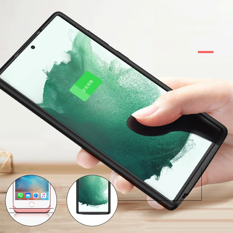 Battery Charger Case 4800mah External Battery Pack for Samsung S22 S23 S21 Ultra Plus Power Bank Case Shockproof Charging Cover power bank