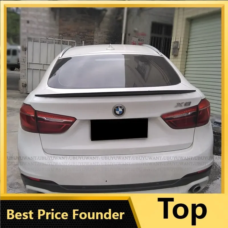 Car Styling Abs X6 F16 Spoiler Posteriore Tronco Ala Per Bmw X6 F16 M-Performance Style