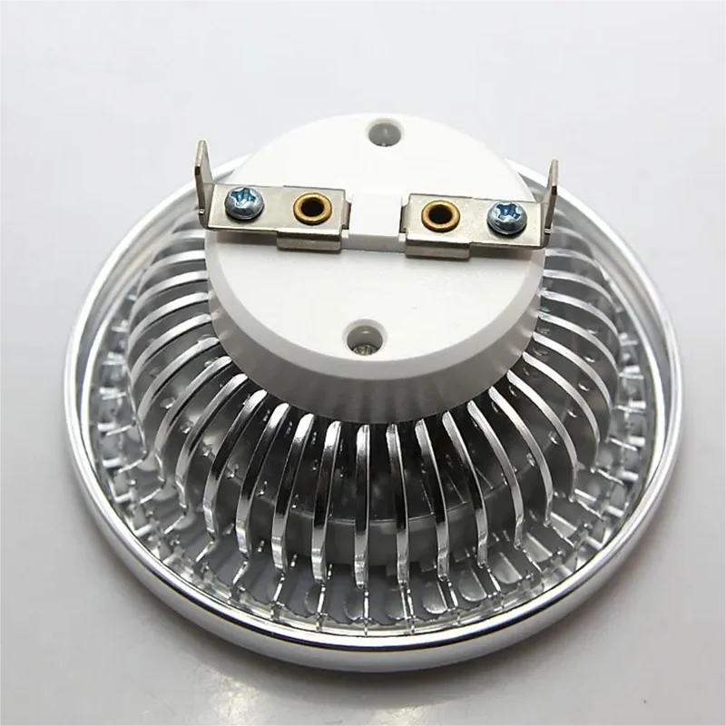 고출력 COB 램프, 조도 조절 가능, G53 LED 천장 조명, QR111 스포트라이트, AC85-265V/DC12V, AR111, 15W