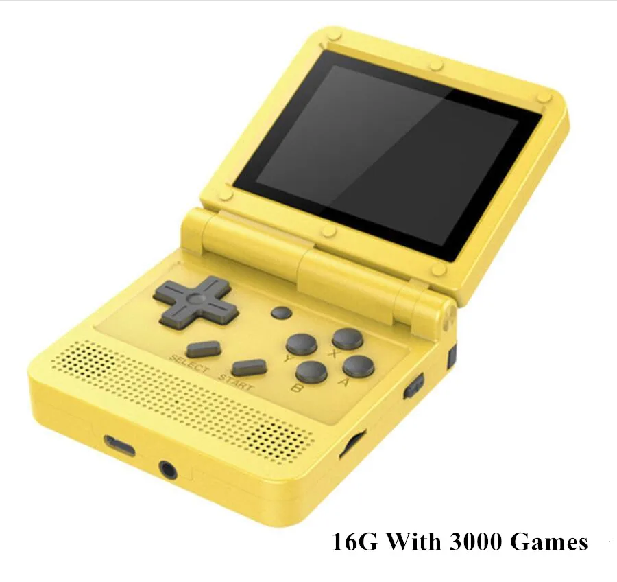 Hot V90 3.0 Inch Flip Handheld Game Console Open System 64 Bit PS1 FC GB Retro Video Games Player Mini Pocket Console Kids Gift 