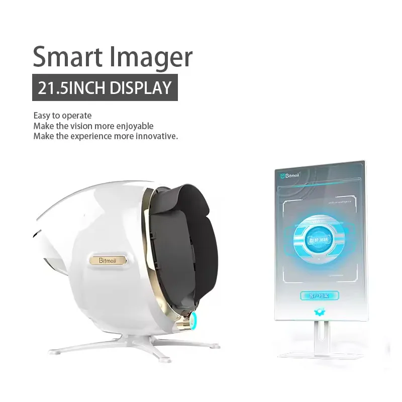 21.5 Inch AI Skin Analyzer Professional Skin Scanner Real-Time Analysis for Moisture Oil Pores Wrinkles for Spas & Clinic