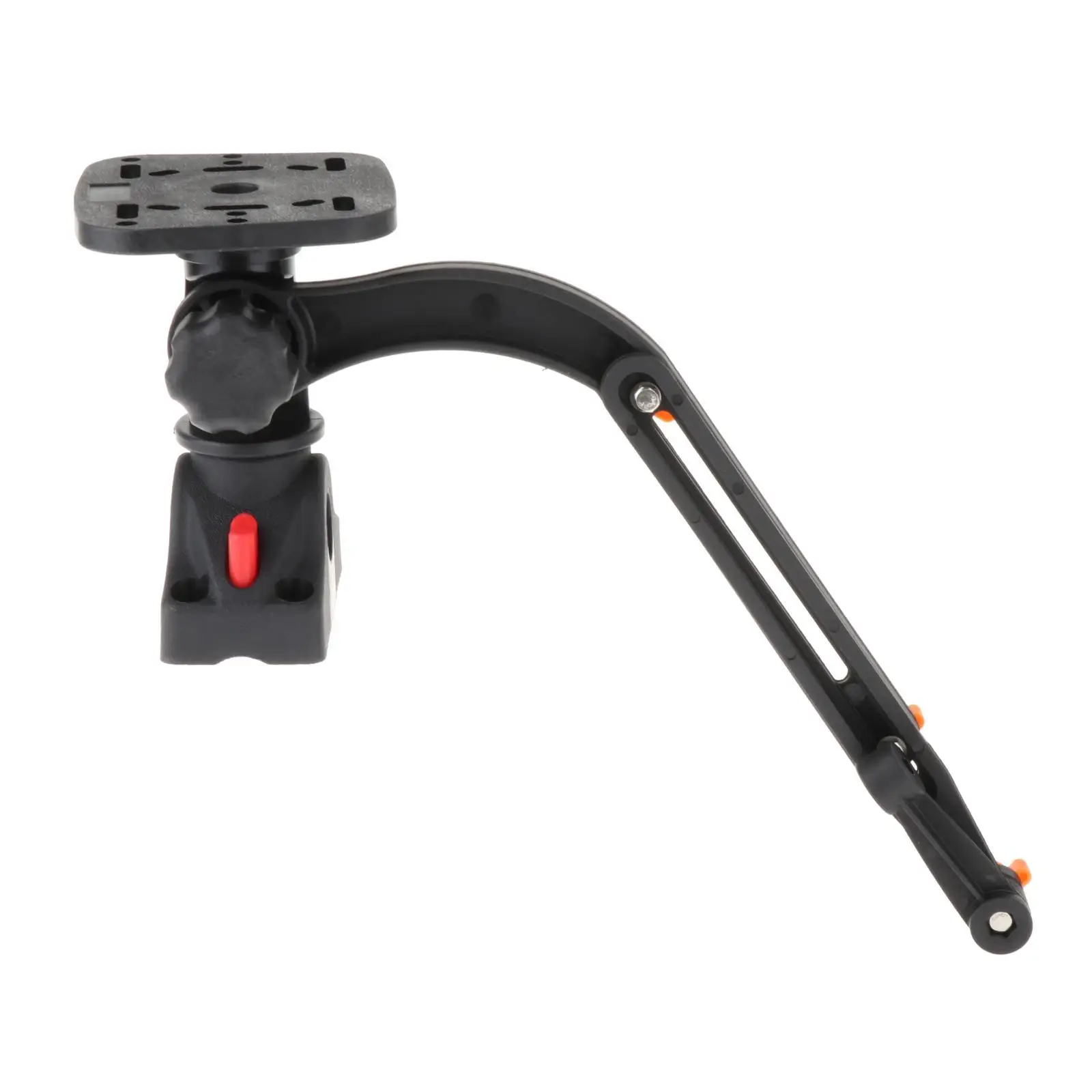 Soporte para buscador de peces, brazo de montaje para transductor, placa de montaje para Kayak, yate, barco, canoa, fácil de instalar
