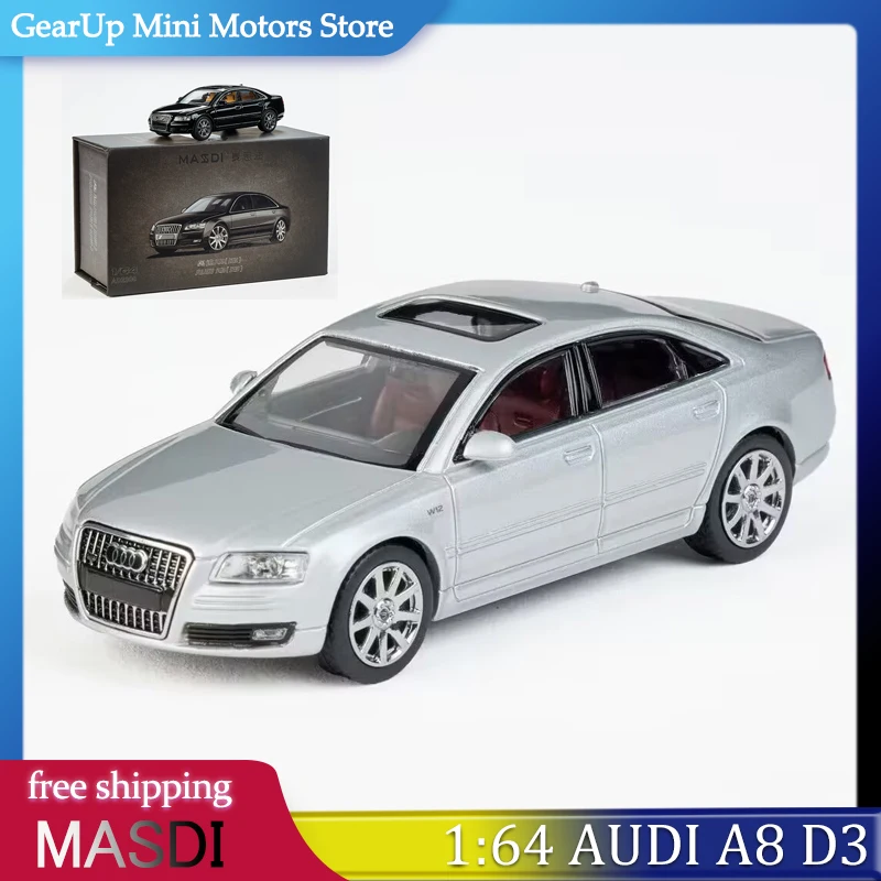 MASDI 1/64(改) AUDI A8L アルミ深リム カスタム MASSDI 1:64 Audi A8