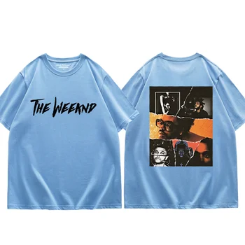 The Weeknd Vintage Black T Shirt Retro Graphics Double-sided Print T-Shirts 3