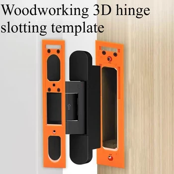 Strumenti per la lavorazione del legno Modello di scanalatura Scheda di posizionamento a lunghezza regolabile con piastra di base in scala adatta per cerniere nascoste