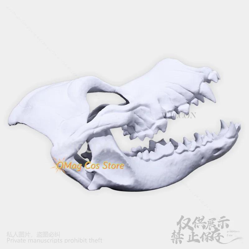 Animal Furry Cosplay Dog Skull Kigurumi Props Polylactic Acid Mask 3D Print Head Fursuit Halloween Christmas Party