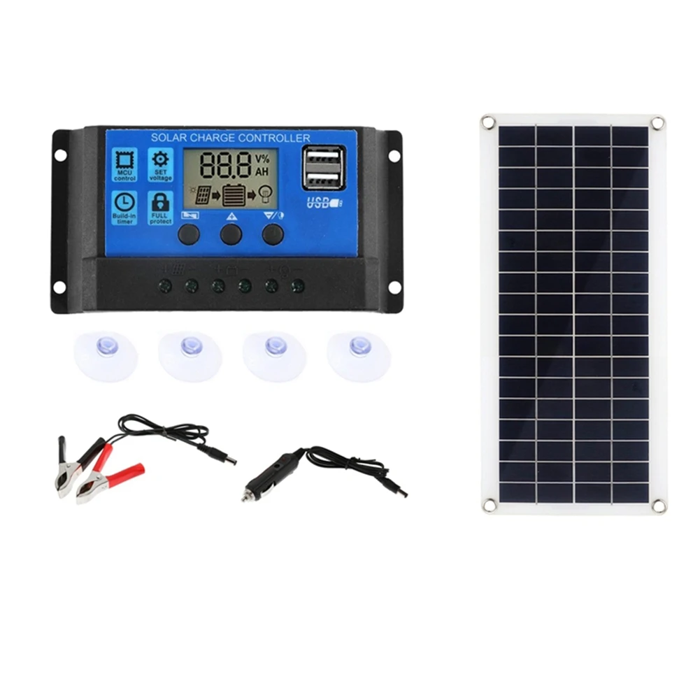 1000W solární panel 12-18V solární buňka solární panel pro telefon RV auto MP3 blok nabíječka outdoorové baterie poskytnout lodni