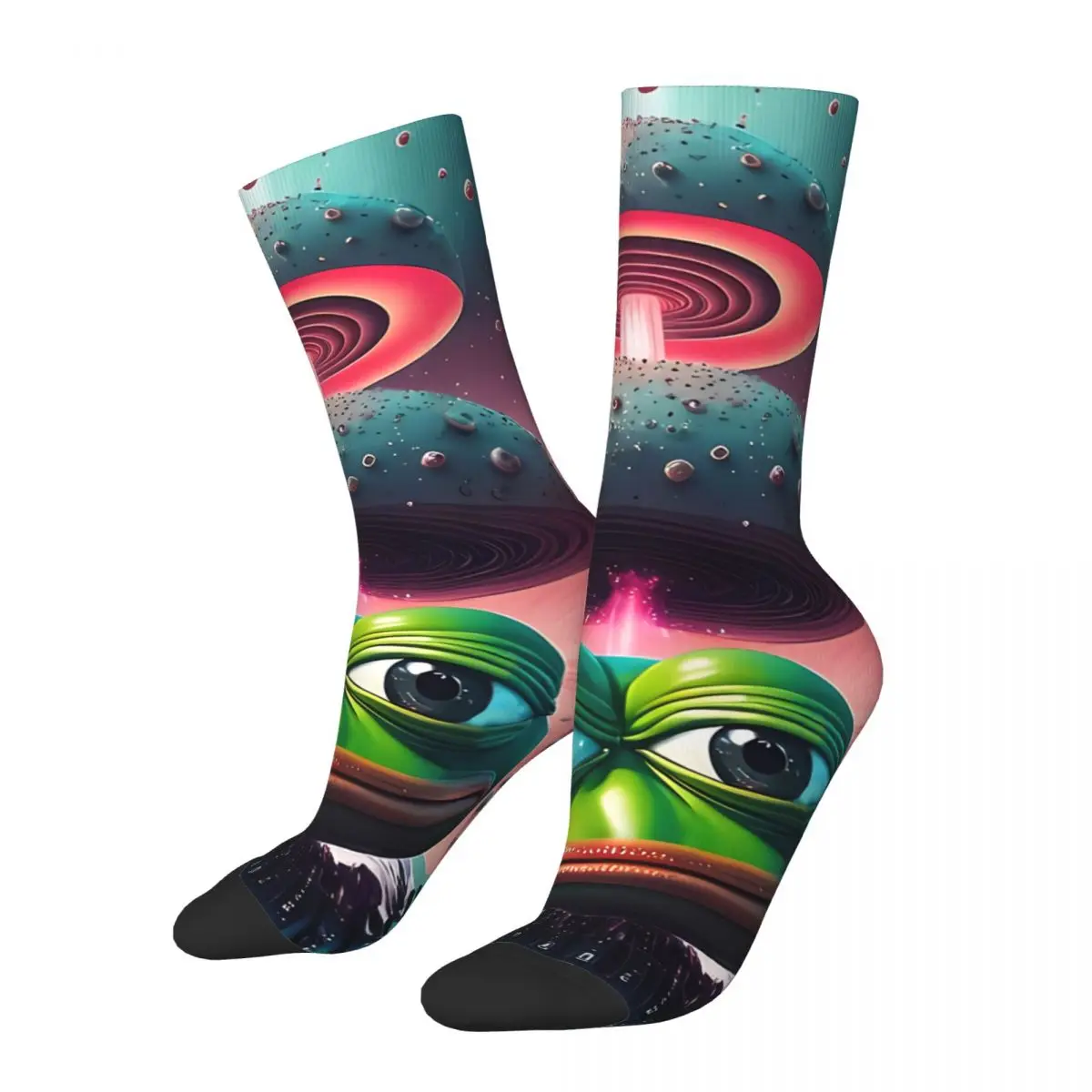 

Gaming God Sad Frog Socks Gym 3D Print Boy Girls Mid-calf Sock