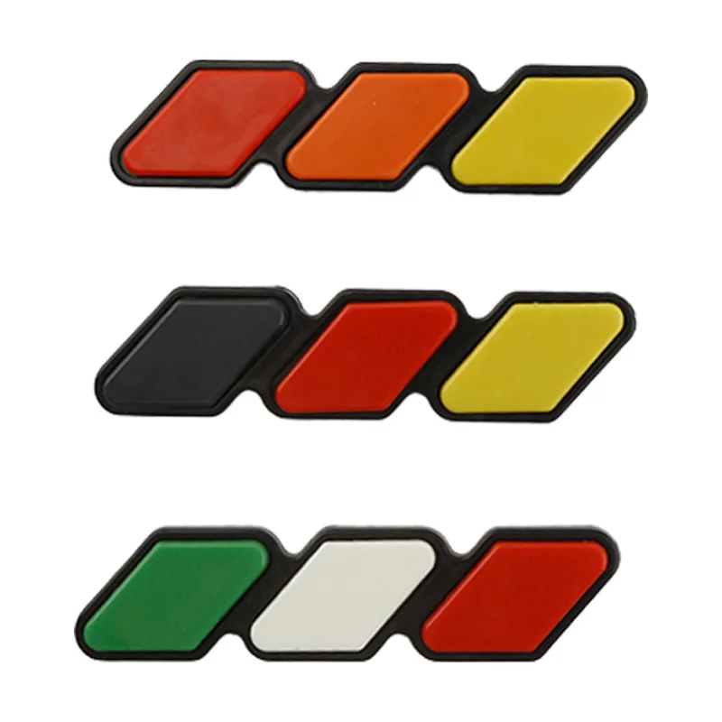 3D Auto Dreifarbiges Kühlergrill-Emblem Aufkleber für Toyota TRD Tacoma Tundra 4Runner Highlander Rav4 Lufteinlassgitter Auto – Detail 16