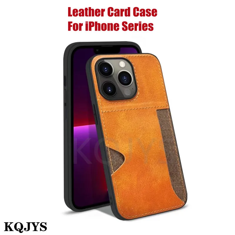 Leather Card Slot Wallet Case For iPhone 14 13 Pro Max 12 11 Pro Max 14